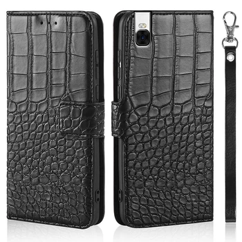  Flip Cazul în care Telefonul Pentru Huawei Honor 7i / ShotX ath-ul01 Acoperi Textura de Crocodil Piele de Design de Carte de Lux Coque Wllet Capa Curea