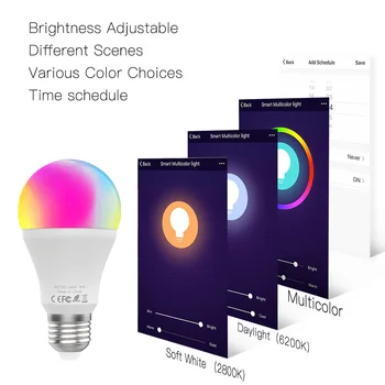  GERMA WiFi Smart LED Estompat Lampa de 9W,RGB C+W ,Viața Inteligentă Tuya App Control de la Distanță de Lucru cu Alexa Ecou de Start Google E27