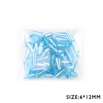  HGKLBB forma de Turn de Lux Austriac de cristal margele conic de sticlă Distanțier margele vrac Pentru a Face Bijuterii 6*12mm 50pcs brățară DIY