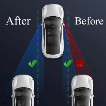  Masina Blind Spot Mirror Ventuza Cadru Rotund Reglabil Clar Retrovizoare Oglindă Auxiliar De Conducere Auto De Siguranță Accesorii Auto