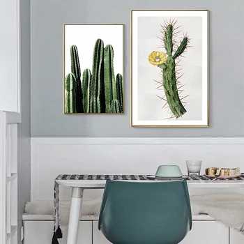  Modern Cactus Planta Verde De Arta De Perete Panza Pictura Nordică Postere Si Printuri Poze De Perete Pentru Camera De Zi Decor Acasă