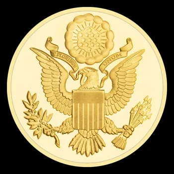  NE Francmason de Suveniruri Monede Placate cu Aur Monedă Comemorativă Colecție de Artă Ochiul Providenței Model de Vultur Moneda