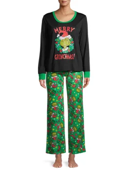  New Sosire Crăciun Pijamale Adult Iarna Bumbac Mama Fiica, Familie Potrivire Sleepwear Părinte-copil Acasă, Haine de Noapte 2023