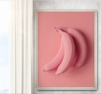  Nordic Creative Ananas Banane și Postere de Imprimare Arta de Perete Colorat Fructe Tablouri Canvas Decorative Imaginile pentru Camera de zi