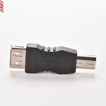  Nou 1 BUC USB 2.0 Tip O Femeie La USB Tip B Masculin Convertor Adaptor USB de Imprimare Cablu Conector Schimbător