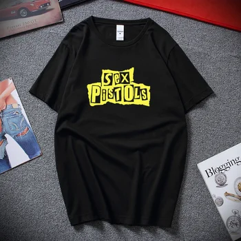  Noua Moda de Vara Streetwear Om Tricou Punk Rock Sex Pistols T Camasa Pentru Barbati Top din Bumbac cu maneci Scurte Gât O Unisex T-shirt