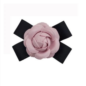  Noua Moda Panglică Camellia Floare Broșă Ace Tesatura Arc Corsaj Nunta Petrecere Broșe pentru Femei Luxulry Accesorii Bijuterii