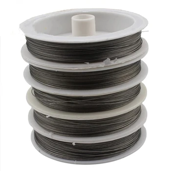  Oțel Ton de Culoare ștrasuri din Mărgele de Sârmă 0.3/0.38/0.45 mm din Oțel Inoxidabil Acoperit cu Cablul de Linie Manual DIY pentru a Face Bijuterii Găsirea Brățară
