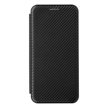  Pentru ASUS Zenfone 8 ZS590KS Caz Fibra de Carbon Flip din Piele de Caz Pentru ASUS Zenfone8 de Afaceri Magnetic Slot pentru Card de Portofel Slim Cover