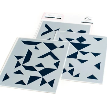  PFS Noi ianuarie 2022 Folie Fierbinte Art Deco pentru Scrapbooking Fundal Stencil Clar Timbre Hârtie de Luare Relief Cadre Card