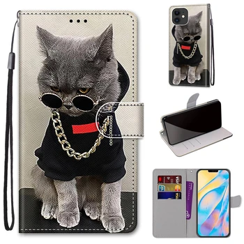 Pisica drăguț Model Animal Caz de Telefon Pentru Samsung Galaxy A01 A11 A21 A21S A31 A41 A51 A71 A42 A10 A20 A30 A40 A50 A70 A30S A20S 20E