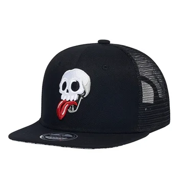  Primavara-vara noi broderie craniu pălărie de hip-hop tendință șapcă de baseball capac plasă de vară respirabil palarie de soare snapback hat trucker hat