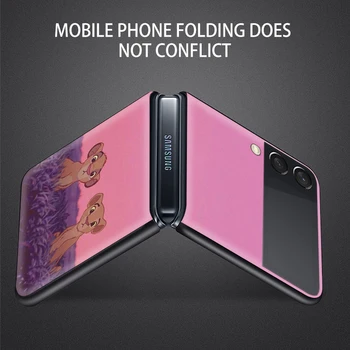  Rezistent la șocuri Greu de Moda Mobil Nou Capacul Regele Leu Simba Pentru Samsung Galaxy Z Flip 3 5G Negru Fundas Caz de Telefon