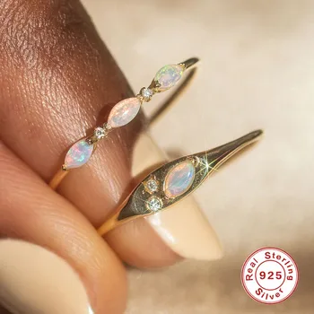  ROXI Elegant Cristale Opal Inele pentru Femei Argint 925 Inel de Nunta Bijuterii Anillos кольца bague femme argent 925