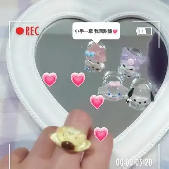  Sanrio Anime Inel Reglabil Accesorii Drăguț Cinnamoroll Melodia Mea Kuromi Rășină Prietena Inima Fetei Decora Jucării Cadou