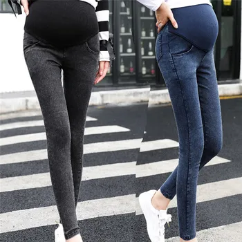  Sarcinii maternitate Pantaloni Skinny Jeans Pantaloni Elastic Femeile Gravide Picioarele Stomac Lift Pantaloni Stretch Denim Pantaloni