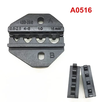  Sertizare maxilarului A0516 sertizare mor set pentru non izolate papuc de cablu terminal 22-6AWG de 0,5-16mm2