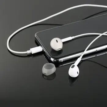  Silicon Casti Maneca Pentru Apple EarPods Protecție Acoperă Pentru Apple Căști cu Fir de Silicon de Caz Pentru iPod Touch 5G EarPods