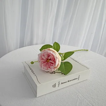  Singur Cap Austin Mare a Crescut de Mătase Artificială de Flori Cadou de Ziua Îndrăgostiților Buchet de Nunta Decor Acasă Floare Trandafir Recuzită Fotografie