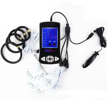  SM Șoc Electric Kit de Electro Stimulare Penis Inel Anal Plug Cateter Uretral Masaj Pad Penis Extender Medicale de Sex Masculin Jucărie