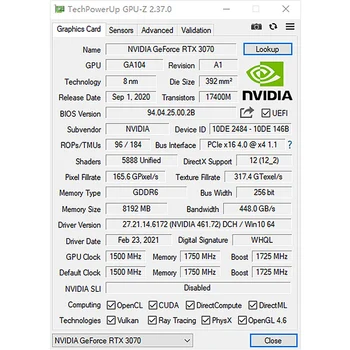  SOYO GeForce RTX 3070 8G Card de Grafica GDDR6 256 12Pin NVIDIA Brand Nou de Gaming placa Video Calculator PC PCI Express X16 4.0