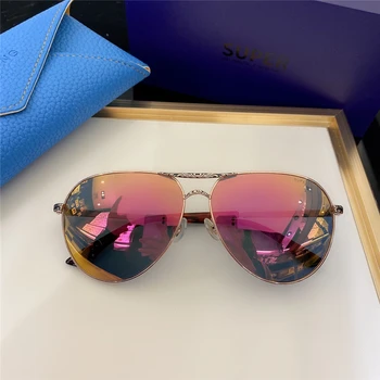  SUPER SUNG SK898A ochelari de SOARE Pentru Barbati Femei Stil de Vară Anti-Ultraviolete Retro Placă Cadru Oval Aleatoare Cutie
