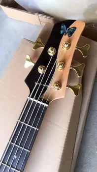  Transport gratuit New sosire un Yin Yang 5 siruri de caractere chitara Bas hardware-ul de aur chitara electrica bass