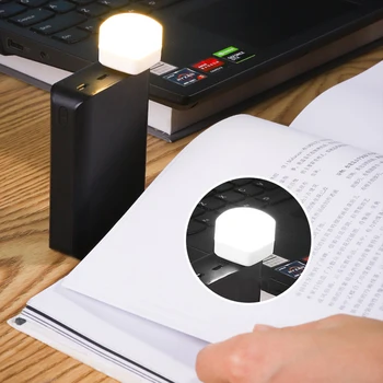  USB Plug În Noaptea de Lumină LED-uri Bec Mini Lumini de Lectură Cu Port USB Portabil cu Lumina de Noapte Pentru Protecția Ochilor Dormitor