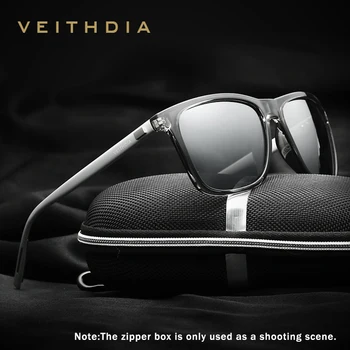  VEITHDIA 2022 Unisex Retro Aluminiu+TR90 Pătrat ochelari de Soare Polarizat Lentile de Epocă Ochelari, Accesorii Ochelari de Soare Pentru Barbati/Femei