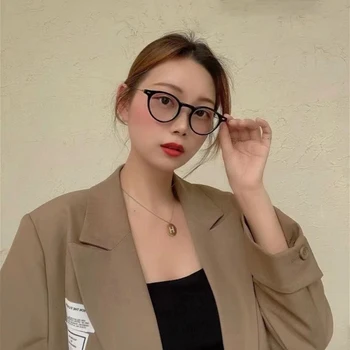  Yuumi Jojo ochelari de Soare Pentru Femei, Barbati Negru Ochelari ochi de Pisica MGlasses Spion de Moda Supradimensionate de Lux de Designer de Brand Jennie Coreea