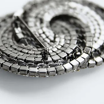  ZA Femei Stras Geometrice Broșe Pini Accesorii de Moda Trendy Rotund Broșă de Cristal de Înaltă Calitate Bijuterii Cadouri