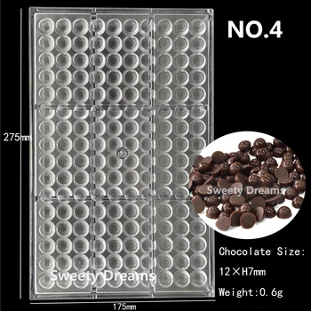  3D Policarbonat Ciocolata Mucegai De Ciocolată Bar Matrite Tava Formă de Tort Bomboane, produse de Patiserie de Copt Brutarie Instrumente