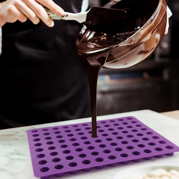  88 Cavități Mini Rotund Mini Prăjituri Cu Brânză Forme De Copt Din Silicon Mucegai Pentru Budinca De Ciocolata Trufe Jeleu Și Bomboane Gheață Mucegai