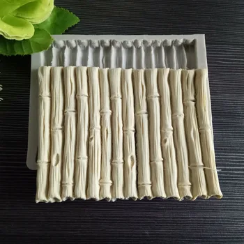 Bambus silicon mucegai Tort înconjurat de mucegai Ciocolata aluat instrumente Bomboane, prăjituri instrumente de decor LY1-1532