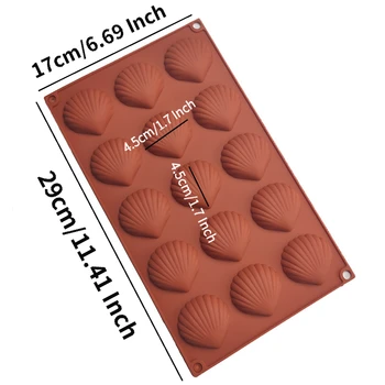  De Calitate alimentară Madeleine Tort Mucegai Coajă în Formă de Silicon de Copt Cookie Biscuit Mucegai DIY Bakeware Pan Mucegai Accesorii de Bucatarie