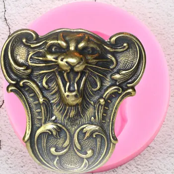  Dragon Tigru Leu Medalie De Mucegai Silicon Prajitura Tort Fondant Instrumente De Decorare Ciocolata De Copt Mucegai Bomboane Rasina Matrite