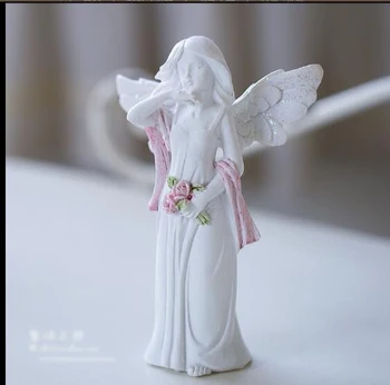  Flower Fairy Elf Fată Înger Silicon Mucegai Mucegai Silicon Aroma De Piatră Mucegai Lumânare Mucegai Numai Rășină Decor