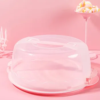  JO VIAȚA 1Set Transparent Tort Cutie de Plastic Tort de Nunta de Ambalare Pad Clar Cutii Brioșă Cupcake Dom Titularul Cazuri